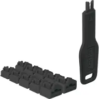Lindy RJ-45 Port Blocker, 10kpl + avain, musta