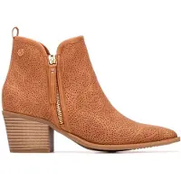 Xti for woman. 14526603-CAMEL Ankle boots 145266 brown (38), 3 to 5 cm, Zip, Casual
