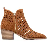 Xti for woman. 14526701-CAMEL Ankle boots 145267 brown (37), 3 to 5 cm, Zip, Casual, Sport