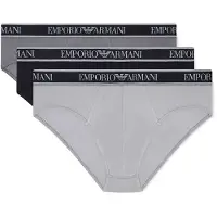 Emporio Armani for man. EM000258_AF20669 Set 3 Core Logobanda briefs black, grey (XXL), Homewear, Cotton