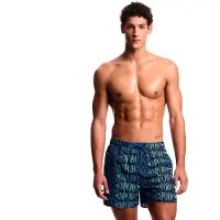 Emporio Armani for man. EM000583_AF20442 Blue Printed Swimsuit (S), Beachwear, Polyester