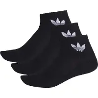 Adidas Originals Sukat 'Mid Crew 3 Pairs' musta / valkoinen