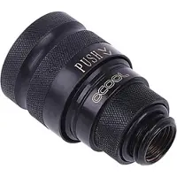 Alphacool Eiszapfen -pikakiinnitysliitin, naaras, G1/4, musta