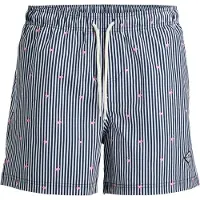 Jack & jones Uimashortsit 'JPSTMaui Breeze' laivastonsininen / roosa / valkoinen