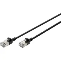 Digitus DK-1632-A-050S-BL, 5 m, Cat6a, F/FTP (FFTP), RJ-45, RJ-45, Musta