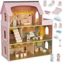 Kruzzel 26364 Wooden Dollhouse