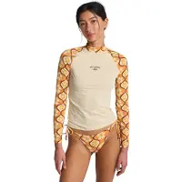 Billabong Tropic Surf Print Pitkähihainen Lycra valkoinen, L