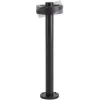 LUCANDE LED-pylväsvalaisin Nirella, 60 cm, musta, CCT, IP65 Nirella, Musta, Metalli, Moderni
