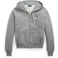 Ralph Lauren Fleece Full-Zip Hoodie - Grey - XS
