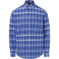 Ralph Lauren for man. 710B22598001 Blue Custom Fit plaid oxford shirt (S), Casual, Cotton, Long sleeve