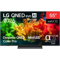 LG 55" QNED 80 evo 4K Mini LED TV (2026)