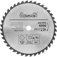 Condor Katkaisuterä puulle CON-TCT-3504; 350 mm; Z40