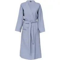 Hoie Vega Waffle Bath Robe - Blue - L/XL