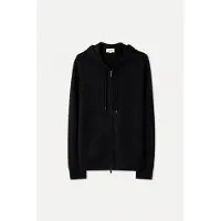 GOBI Cashmere Neuletakki 'Men's Zip-Up Cashmere Hoodie' musta