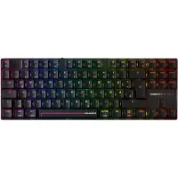 Cherry MX 8.2 Pro TMR Wireless, Langallinen & langaton, USB + RF Wireless + Bluetooth, Magnetic-mechanical key switch, QWERTZ, RGB LED, Musta (G8E-3885HACADE-2)