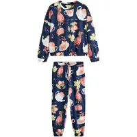 Next Pyjama laivastonsininen / vaaleanvihreä / vaalea pinkki / valkoinen