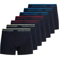 Jack & Jones Bokserishortsit 'JACADRIAN' laivastonsininen / vesi / pastellinkeltainen / punainen