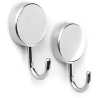SmartaSaker Magneettikoukku 2-pack, Hopea