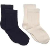 Minymo Socks Pointelle (2-Pack) - Multi/patterned - 23/26