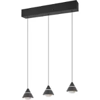 TRIO Romeo LED riippuvalaisin 3-os mattamusta 2300+3000+4000K