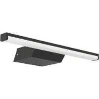 Eglo connect Smart-LED-peilivalaisin Regello-Z, musta himmennettävä, Musta, Kylpyhuone, Alumiini, Moderni