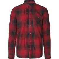 Seeland Men's Glen Flannel Shirt Red Check Pitkähihaiset kauluspaidat XXL
