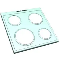 Electrolux lieden taso,valkoinen,596x600mm 140167433014