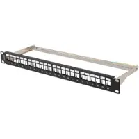 Lanberg PPKS-0924-B, Kaapelipakkaus, Galvanoitu teräs, Musta, 1 kpl, 700 g
