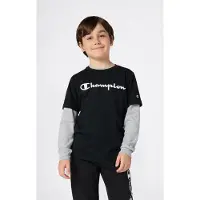 Champion Ss Tee - Black - 138-143