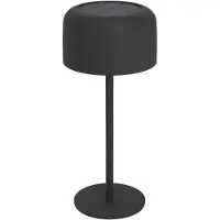 Eglo ROCCANOVA AURINKOPANEELIPÖYTÄ KOSKETUKSELLA MUSTA