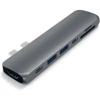 Satechi Type-C Pro Hub 4K HDMI 85W Space Gray USB-C / Thunderbolt 3 Telakointiasema