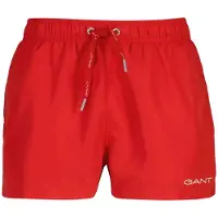 Gant Quick Dry Logo Swim Shorts - Red - S