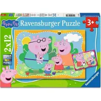 Ravensburger Pipsa Possu Palapeli Happy Families 2x12 Palaa