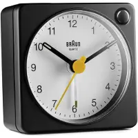 Braun 67023 BC02XBW Klassinen analoginen matkaherätyskello - Musta, Valkoinen