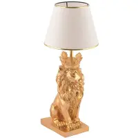 Opviq pöytävalaisin Lion King, valkoinen/kultainen