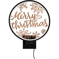 Opviq seinä-LED-valaisin Xmas21, musta/kuparinen