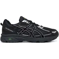 Asics for man. 1203A438 Gel Venture 6 black sneakers (46.5), Flat, Laces, Casual, Sport, Multisport