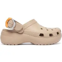 Crocs Cls Platform Dipped Buckle Clg - Beige - 38/39