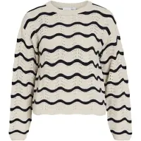 Vila Wave O-neck Pointelle Knit Villapaita