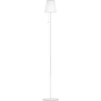 Eglo Scordiano-L aurinko-LED-terassivalaisin, valkoinen, korkeus 120 cm, Valkoinen/opaali, Metalli, Moderni