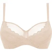 Chantelle Floral Touch Very Covering Underwired Bra - Beige - 75 D