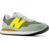 New Balance for man. M237V1_LI Trainers 237 green (43), Flat, Suede, Laces, Casual