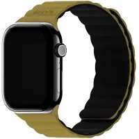 Holdit Watch Band Silicone Magnet Warm Olive/Black 42/44/45/46/49 mm