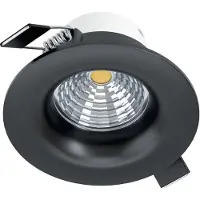 Eglo SALICETO UPOTETTU Ø88 450LM 4000K HIMMENNETTÄVÄ MUSTA