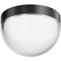 Maytoni LED-ulko Mon, grafiitti, Ø 18 cm, IP65, 3 000 K Mon, Musta, Alumiini, Moderni