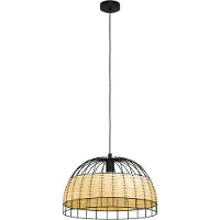 Eglo Anwick riippuvalaisin E27 50cm musta/rottinki