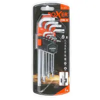 Boxer Torx-avainsarja, 9 osaa, CrV-terästä