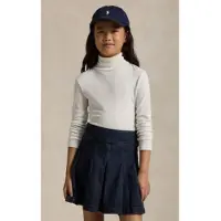 Ralph Lauren for girl. 313850670001 Cotton roll-neck jumper ((XL) 12/14años= 155/159cm), White, Casual, Modal, Long sleeve, children's