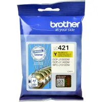 Brother LC421Y -mustekasetti, keltainen