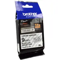 Brother TZES121 9 BLACK ON CLEAR STR. AD